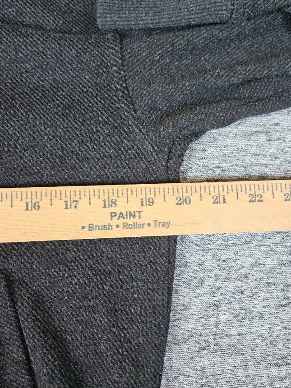 Faherty Legend Lounge Full Zip Heathered Black Twill Womens XS Sweatshirt Jacket - Picture 9 of 11